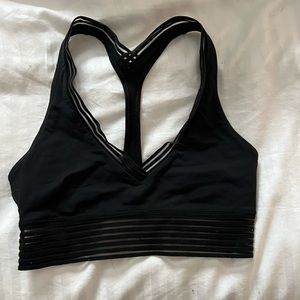Lululemon black v cut racerback sports bra